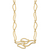 Herco 14K Polished Solid Fancy Contemporary Link with  2.5in Ext. Necklace