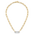 Herco 18K Two-tone Polished Diamond Paper Clip Link 17.75in Necklace
