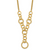 Leslie's 14K Polished Circles Y-Drop with 1in ext. Necklace