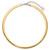 14k Two-tone Lt Reversible 6mm Omega with extender Necklace