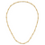 Herco 24K Polished Textured and Beaded 18 Inch Necklace