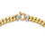 Leslie's 14K Two-tone Cubic Zirconia Polished Fancy Curb Necklace