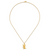 Herco 24K Polished and Textured Solid Eagle 22 Inch Necklace