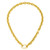 Herco 14K Gold Oval Link With Lock