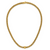 Leslie's 14K Polished and Brushed Bead Popcorn Mesh Necklace