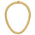 Herco 18K Polished 8.4mm Domed 16 inch Omega Necklace