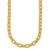 HERCO Gold Hammered Oval Link Necklaces