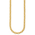 HERCO Gold Hammered Oval Link Necklaces