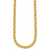HERCO Gold 6.5mm Hammered Oval Link Necklaces