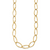 HERCO Gold Shiny Oval Link Necklaces