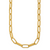 HERCO Gold 7mm Textured Link Necklaces