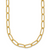 HERCO Gold Textured Paperclip Link Necklaces