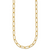 HERCO Gold Textured Paperclip Link Necklaces