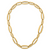 HERCO Gold Shiny Mixed Oval Link Necklaces
