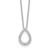 True Origin Lab Grown Diamond Teardrop Pendants with Chain