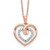 Diamond Double Heart Necklaces