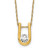 Diamond U-Shape Pendant Necklaces