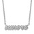 Sterling Silver Rhodium-plated Cubic Zirconia "AMORE" Word Love in Italian Necklace