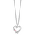 Survivor Collection 10K White Gold Rhodium-plated Clear Pink Swarovski Topaz Heart of Healing Necklace