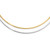 Leslie's 14k Two-tone Reversible Adjustable Omega Necklaces