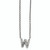 Cheryl M Sterling Silver Cubic Zirconia Letter 18in. Necklaces