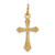 14K Gold  Gold Polished Small Cross Pendant