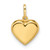 14K Gold  Polished Puffed Heart Pendant