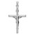 14K Gold  White Gold Hollow Crucifix Pendant