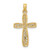 10K Gold  Cross w/ Filigree Center Charm