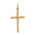 10K Gold  Nugget Cross Charm