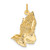 14K Gold  Praying Hands Pendant