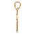 14K Gold  Two-tone Heart Lock and Key Pendant