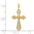 10K Gold  AA Diamond Passion Cross Pendant