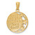 14K Gold  w/ Rhodium LOVE YOU TO THE MOON AND BACK Pendant