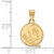 10K Gold  Gold LogoArt Florida State University Seminole Small Pendant