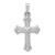 14K Gold  White Gold Diamond Fleur De Lis Cross Pendant