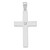 14K Gold  White Gold .02ct. Diamond Cross Pendant