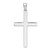 14K Gold  White Gold Solid Reversible Latin Cross Pendant