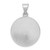 14K Gold  White Gold Polished and Satin St Patrick Medal Hollow Pendant