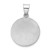 14K Gold  White Gold Lady of Guadalupe Medal Hollow Pendant