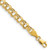 14K Gold  Lite 5mm Double Link Charm Bracelet