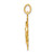 14K Gold  Saint Michael Medal Charm