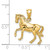 14K Gold  3-D Horse Charm