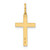 14K Laser Designed Cross Charm