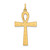 14K Laser Designed Ankh Cross Pendant