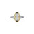 Charles Garnier  New Mesh and Cubic Zirconia Ring  Rhodium and Yellow Gold Finish  Sterling Silver SXR3539