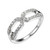 Charles Garnier Sterling Silver  Ring  with Cubic Zirconia , Rhodium Finish SXR3261WZ