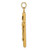 14KT Gold  Hollow Crucifix Pendant XR1842