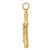 14KT Gold  INRI Crucifix Pendant C3895