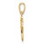 14KT Gold  Two-tone Polished Star of David Pendant K5711